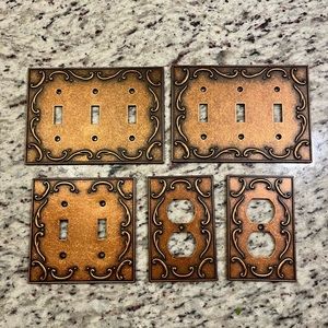 LMHC Vintage Style Metal Wall Plates
